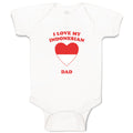 Baby Clothes I Love My Indonesian Dad Countries Baby Bodysuits Boy & Girl Cotton