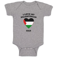 Baby Clothes I Love My Palestinian Dad Countries Baby Bodysuits Cotton