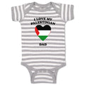 Baby Clothes I Love My Palestinian Dad Countries Baby Bodysuits Cotton