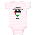 Baby Clothes I Love My Palestinian Dad Countries Baby Bodysuits Cotton