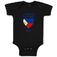 Baby Clothes I Love My Filipino Dad Countries Baby Bodysuits Boy & Girl Cotton