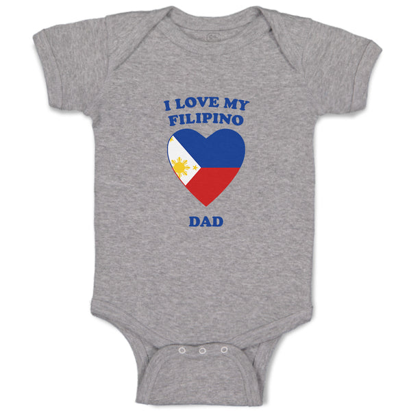 Baby Clothes I Love My Filipino Dad Countries Baby Bodysuits Boy & Girl Cotton