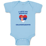 Baby Clothes I Love My Serbian Grandparents Countries Baby Bodysuits Cotton