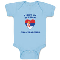 Baby Clothes I Love My Serbian Grandparents Countries Baby Bodysuits Cotton