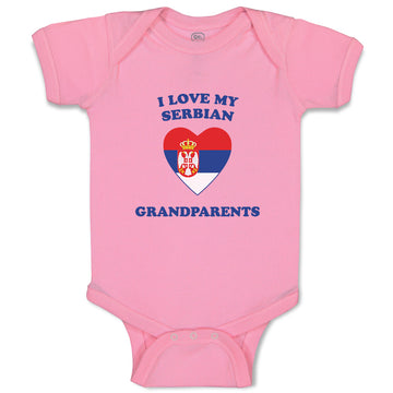 Baby Clothes I Love My Serbian Grandparents Countries Baby Bodysuits Cotton