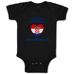 Baby Clothes I Love My Croatian Grandparents Countries Baby Bodysuits Cotton