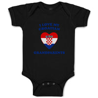 Baby Clothes I Love My Croatian Grandparents Countries Baby Bodysuits Cotton