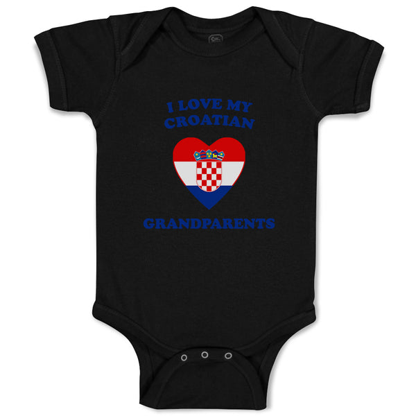 Baby Clothes I Love My Croatian Grandparents Countries Baby Bodysuits Cotton