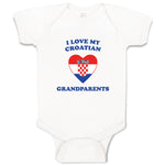 Baby Clothes I Love My Croatian Grandparents Countries Baby Bodysuits Cotton