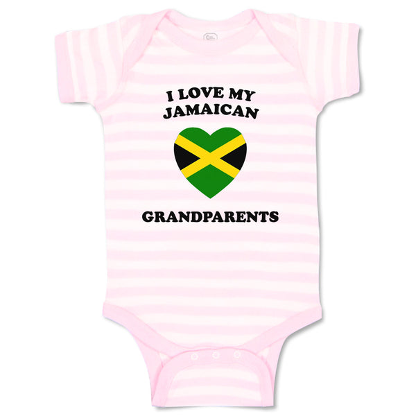 Baby Clothes I Love My Jamaican Grandparents Countries Baby Bodysuits Cotton