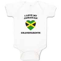 Baby Clothes I Love My Jamaican Grandparents Countries Baby Bodysuits Cotton