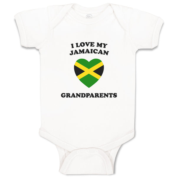 Baby Clothes I Love My Jamaican Grandparents Countries Baby Bodysuits Cotton
