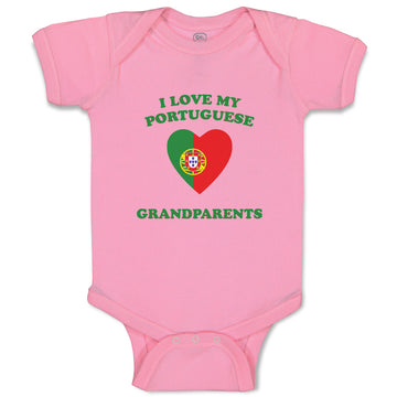 Baby Clothes I Love My Portuguese Grandparents Countries Baby Bodysuits Cotton