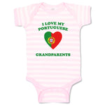 Baby Clothes I Love My Portuguese Grandparents Countries Baby Bodysuits Cotton