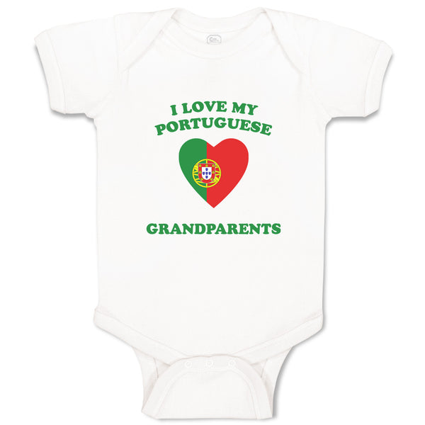 Baby Clothes I Love My Portuguese Grandparents Countries Baby Bodysuits Cotton