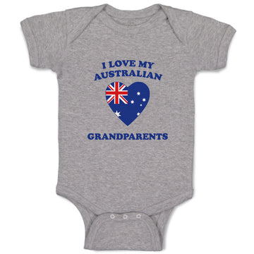 Baby Clothes I Love My Australian Grandparents Countries Baby Bodysuits Cotton