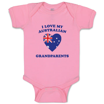 Baby Clothes I Love My Australian Grandparents Countries Baby Bodysuits Cotton