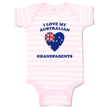 Baby Clothes I Love My Australian Grandparents Countries Baby Bodysuits Cotton