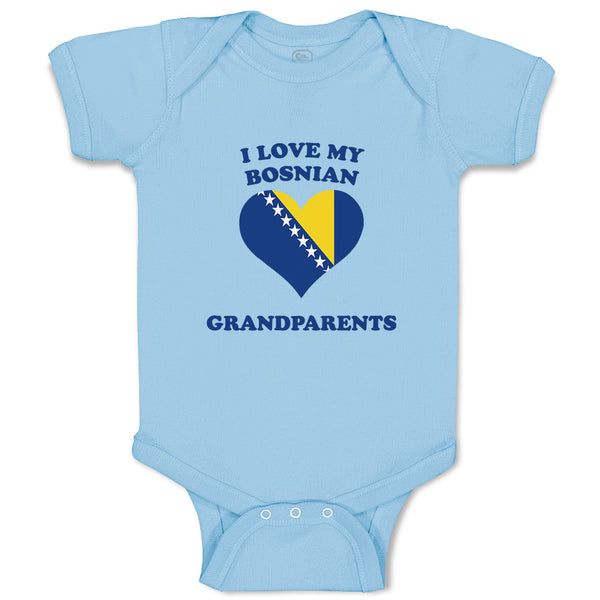 Baby Clothes I Love My Bosnian Grandparents Countries Baby Bodysuits Cotton