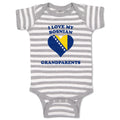 Baby Clothes I Love My Bosnian Grandparents Countries Baby Bodysuits Cotton