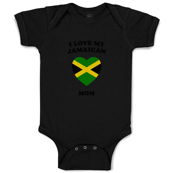 Baby Clothes I Love My Jamaican Mom Countries Baby Bodysuits Boy & Girl Cotton