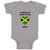 Baby Clothes I Love My Jamaican Mom Countries Baby Bodysuits Boy & Girl Cotton