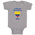 Baby Clothes I Love My Colombian Mom Countries Baby Bodysuits Boy & Girl Cotton