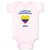 Baby Clothes I Love My Colombian Mom Countries Baby Bodysuits Boy & Girl Cotton