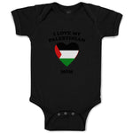 Baby Clothes I Love My Palestinian Mom Countries Baby Bodysuits Cotton