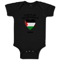 Baby Clothes I Love My Palestinian Mom Countries Baby Bodysuits Cotton
