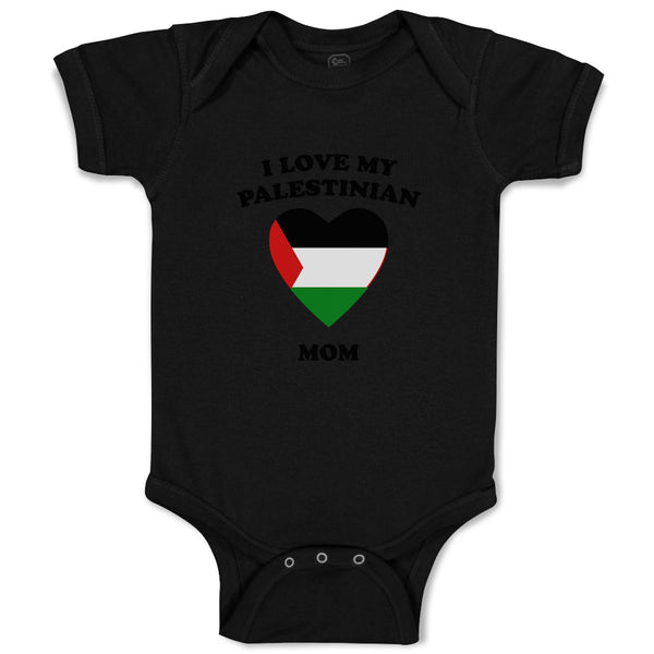 Baby Clothes I Love My Palestinian Mom Countries Baby Bodysuits Cotton