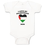 Baby Clothes I Love My Palestinian Mom Countries Baby Bodysuits Cotton