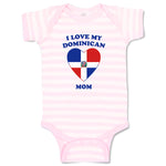 Baby Clothes I Love My Dominican Mom Countries Baby Bodysuits Boy & Girl Cotton