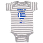 Baby Clothes I Love My Greek Uncle Countries Baby Bodysuits Boy & Girl Cotton