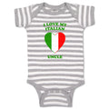 Baby Clothes I Love My Italian Uncle Countries Baby Bodysuits Boy & Girl Cotton