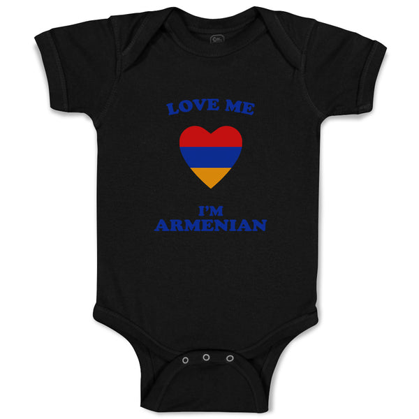 Baby Clothes Love Me I'M Armenian Countries Baby Bodysuits Boy & Girl Cotton