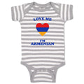 Baby Clothes Love Me I'M Armenian Countries Baby Bodysuits Boy & Girl Cotton