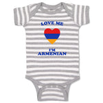 Baby Clothes Love Me I'M Armenian Countries Baby Bodysuits Boy & Girl Cotton