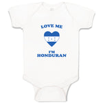 Baby Clothes Love Me I'M Honduran Countries Baby Bodysuits Boy & Girl Cotton
