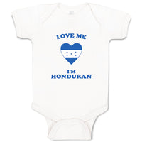 Baby Clothes Love Me I'M Honduran Countries Baby Bodysuits Boy & Girl Cotton