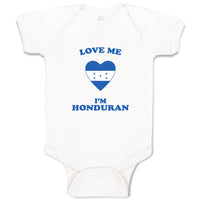 Baby Clothes Love Me I'M Honduran Countries Baby Bodysuits Boy & Girl Cotton