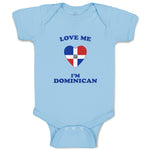 Baby Clothes Love Me I'M Dominican Countries Baby Bodysuits Boy & Girl Cotton