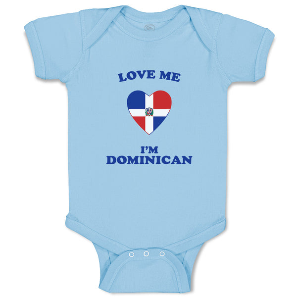 Baby Clothes Love Me I'M Dominican Countries Baby Bodysuits Boy & Girl Cotton