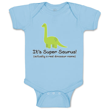 Baby Clothes It's Supersaurus Dinosaurus Dino Trex Baby Bodysuits Cotton