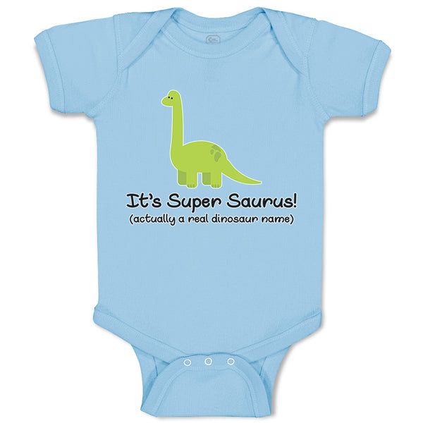 Baby Clothes It's Supersaurus Dinosaurus Dino Trex Baby Bodysuits Cotton