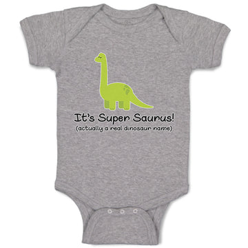 Baby Clothes It's Supersaurus Dinosaurus Dino Trex Baby Bodysuits Cotton