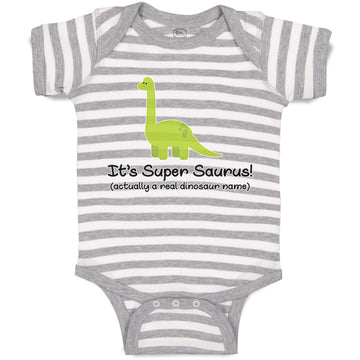 Baby Clothes It's Supersaurus Dinosaurus Dino Trex Baby Bodysuits Cotton