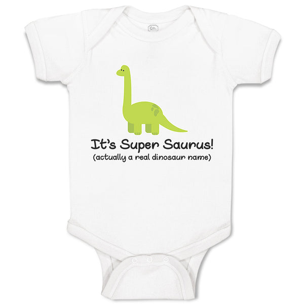 Baby Clothes It's Supersaurus Dinosaurus Dino Trex Baby Bodysuits Cotton
