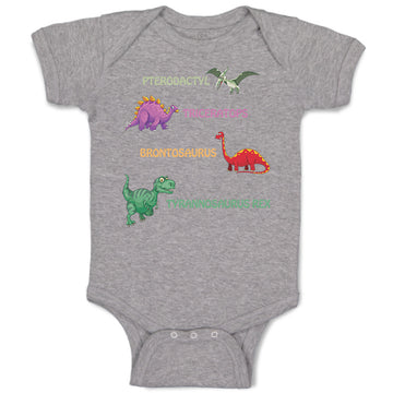 Baby Clothes Dinosaurs Dinosaurus Dino Trex Baby Bodysuits Boy & Girl Cotton