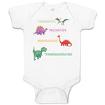 Baby Clothes Dinosaurs Dinosaurus Dino Trex Baby Bodysuits Boy & Girl Cotton